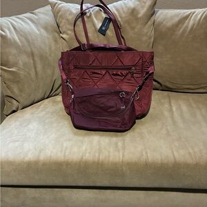 Elegant Maroon Tote Bag